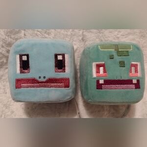Pokemon Quest Squirtle Bulbasaur  Plush Series 1 Soft Cube WCT